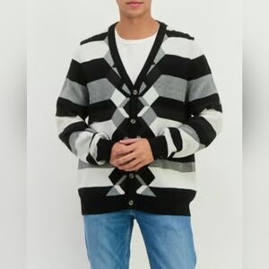 $90 Perry Ellis Mens Perry Ellis Mens Button down Cardigan Sweater
